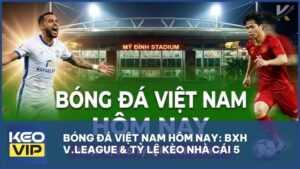 Bóng đá Việt Nam hôm nay: BXH V.League & Tỷ lệ kèo nhà cái 5