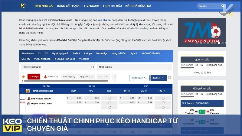 Đọc bảng kèo là kỹ năng cơ bản cần có của mọi người chơi, đặc biệt là với kèo Handicap