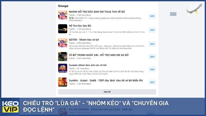 "Nhóm Kéo" và "Chuyên Gia Đọc Lệnh" được xem là các nhà cái lừa đảo kiểu mới