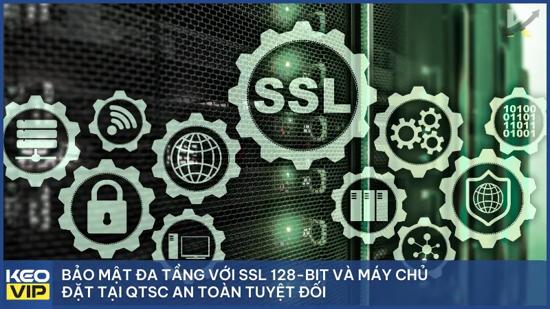Keonhacai5 bảo mật đa tầng với SSL 128-bit và máy chủ đặt tại QTSC an toàn tuyệt đối