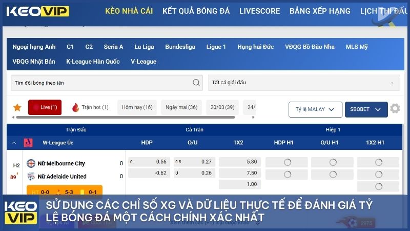 Bảng tổng hợp các chỉ số tấn công và phòng ngự tác động trực tiếp đến biến động tỷ lệ cá cược bóng đá hôm nay