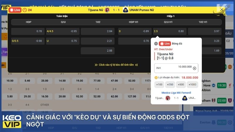 Thường xuyên truy cập Keonhacai5 để cập nhật thông tin tỷ lệ cược chính xác, tránh các rủi ro không đáng có